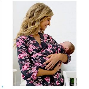 MOMMY ROBE & BABY BLANKET/SWADDLE SET